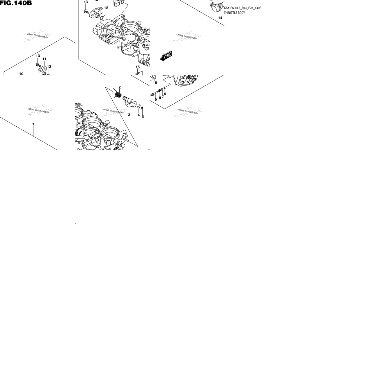 Throttle Body (Gsx-R600l6 E28)