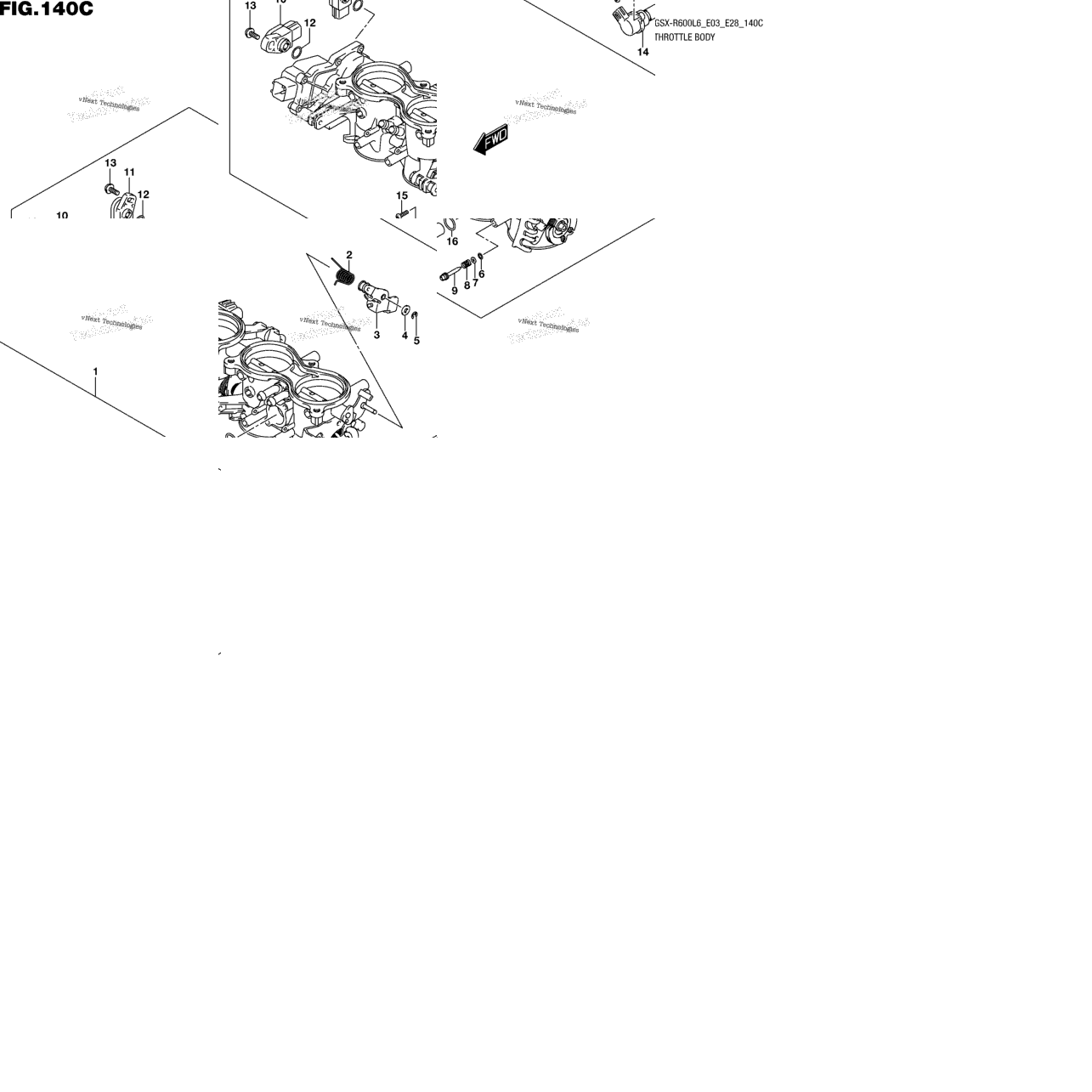 Throttle Body (Gsx-R600l6 E33)