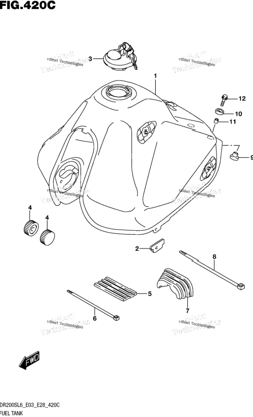 Fuel Tank (Dr200sl6 E33)