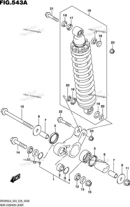 Rear Cushion Lever (Dr200sl6 E03)