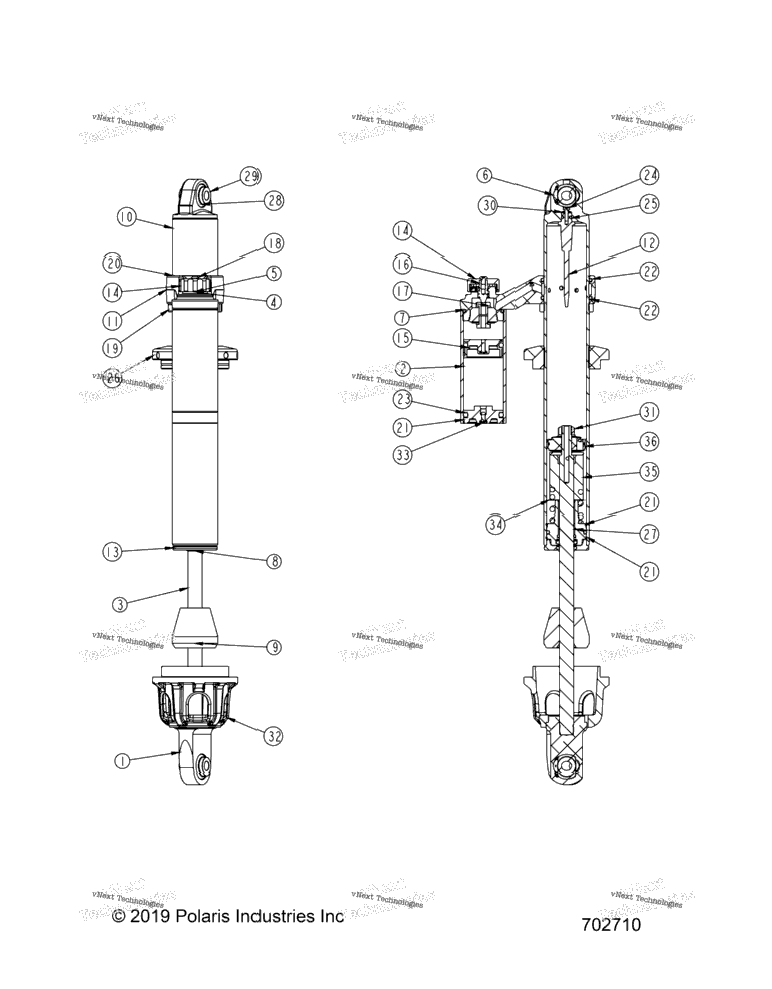 Suspension, Front Shock Internals