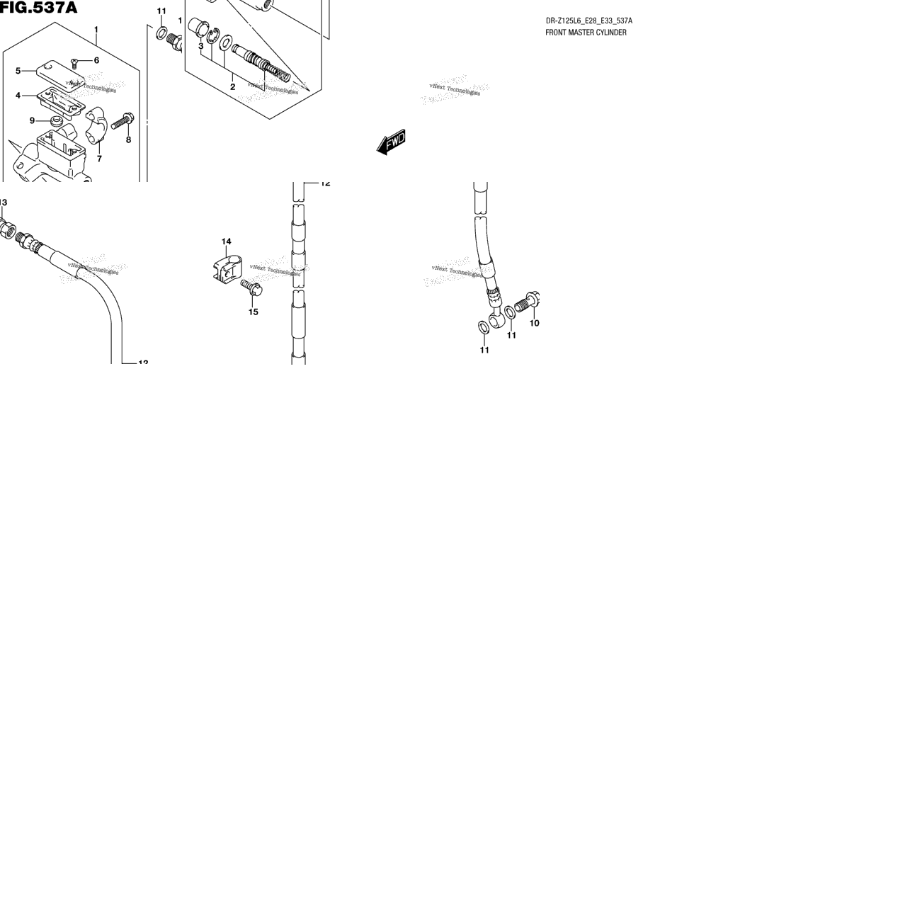 Front Master Cylinder (Dr-Z125ll6 E28)