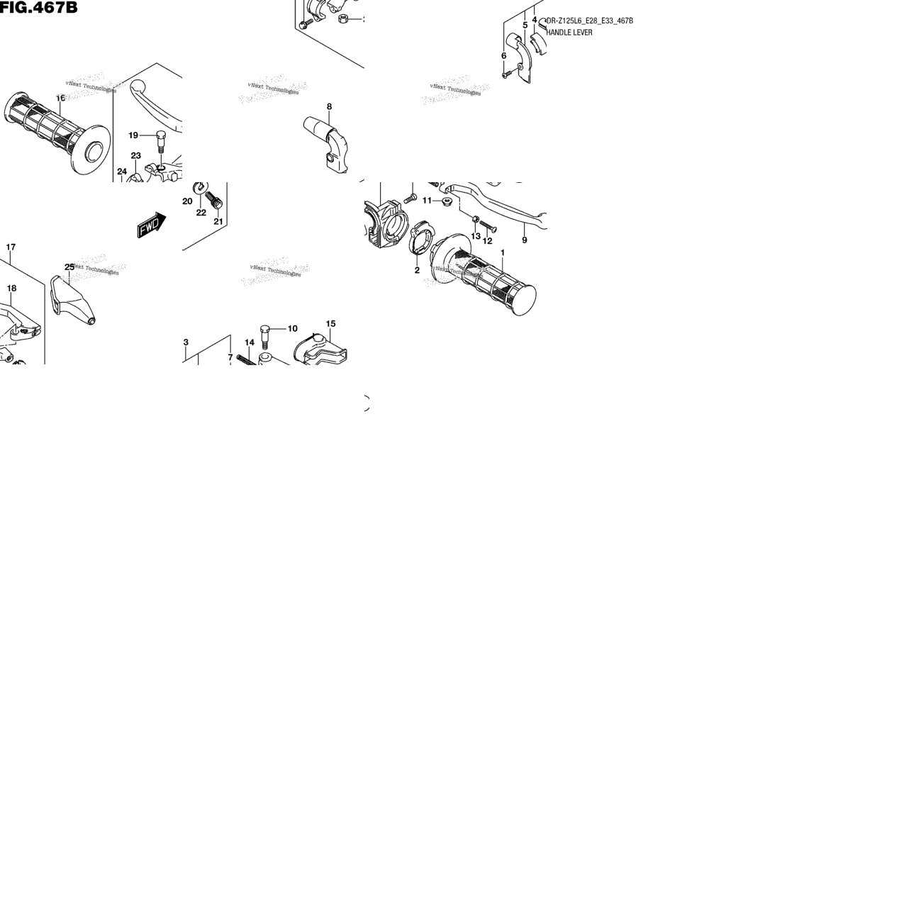 Handle Lever (Dr-Z125ll6 E28)