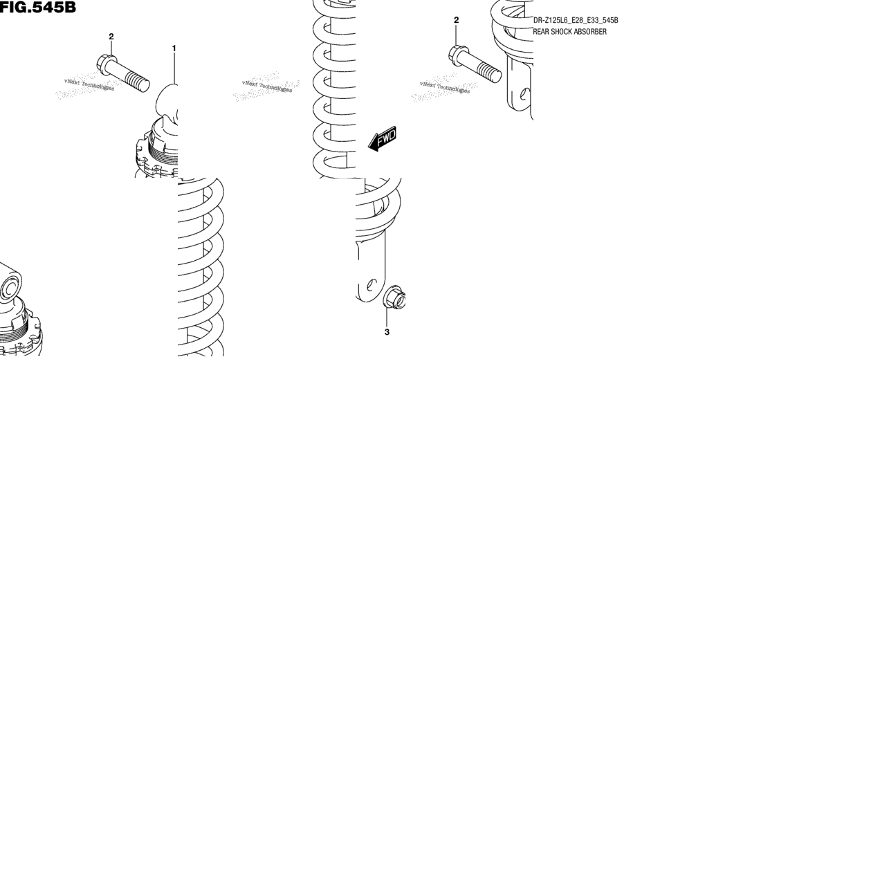 Rear Shock Absorber (Dr-Z125ll6 E28)