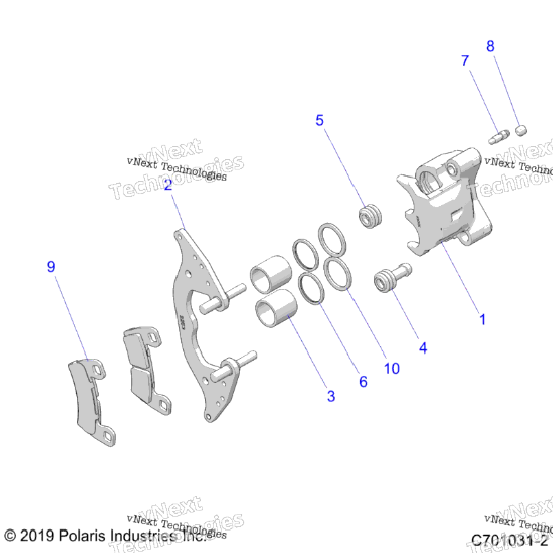 Brakes, Front Caliper Z24ase99f5/Sc5/F5