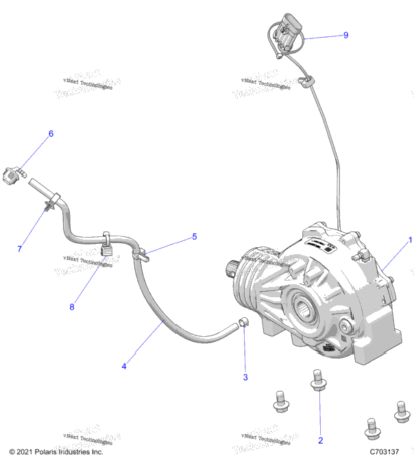 Drive Train, Front Gearcase Mounting Z24ase99f5/Sc5/F5