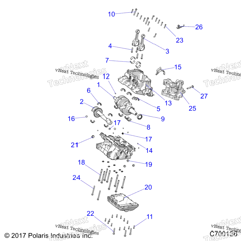 Engine, Crankcase And Crankshaft Z24ase99f5/Sc5/F5