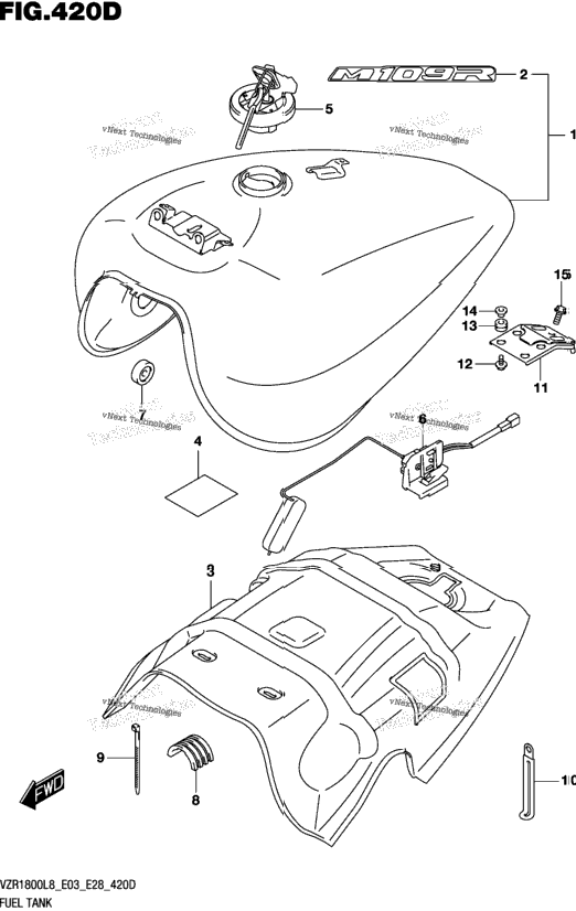 Fuel Tank (Vzr1800bzl8 E33)