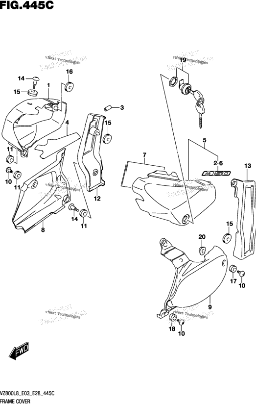 Frame Cover (Vz800l8 E33)