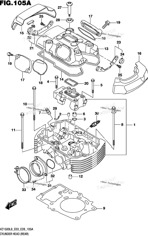Cylinder Head (Rear)