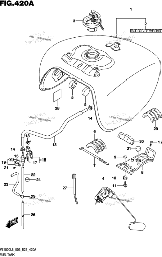 Fuel Tank (Vz1500l8 E03)