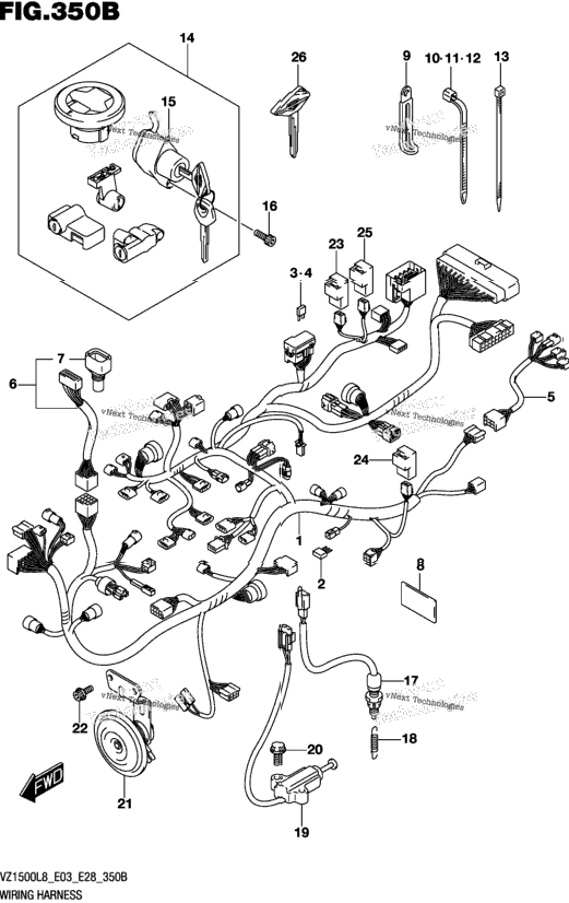 Wiring Harness (Vz1500l8 E28)