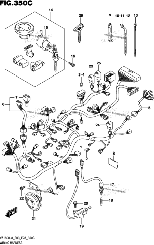 Wiring Harness (Vz1500l8 E33)