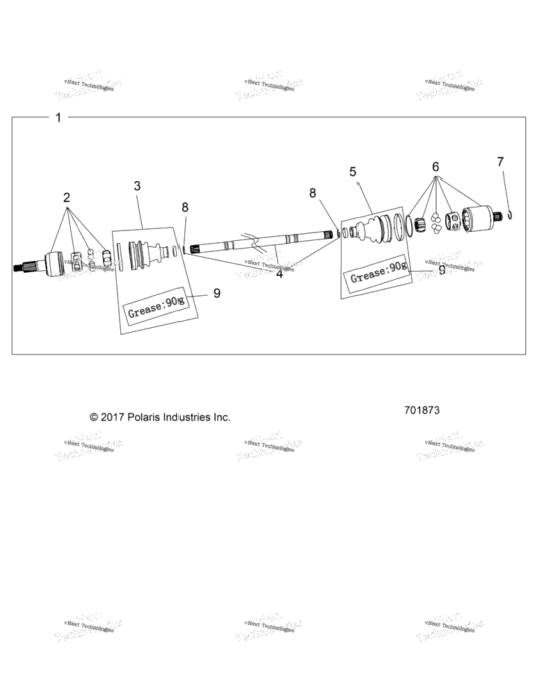 Drive Train, Rear Half Shaft