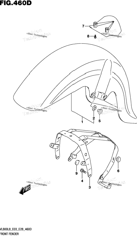 Front Fender (Vl800tl8 E03)