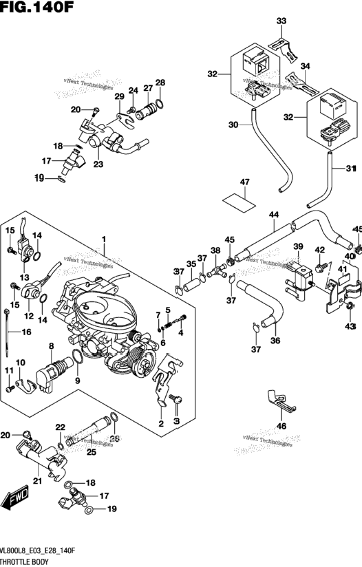 Throttle Body (Vl800tl8 E33)