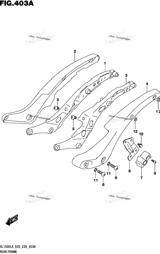 Rear Frame (Vl1500bl8 E03)
