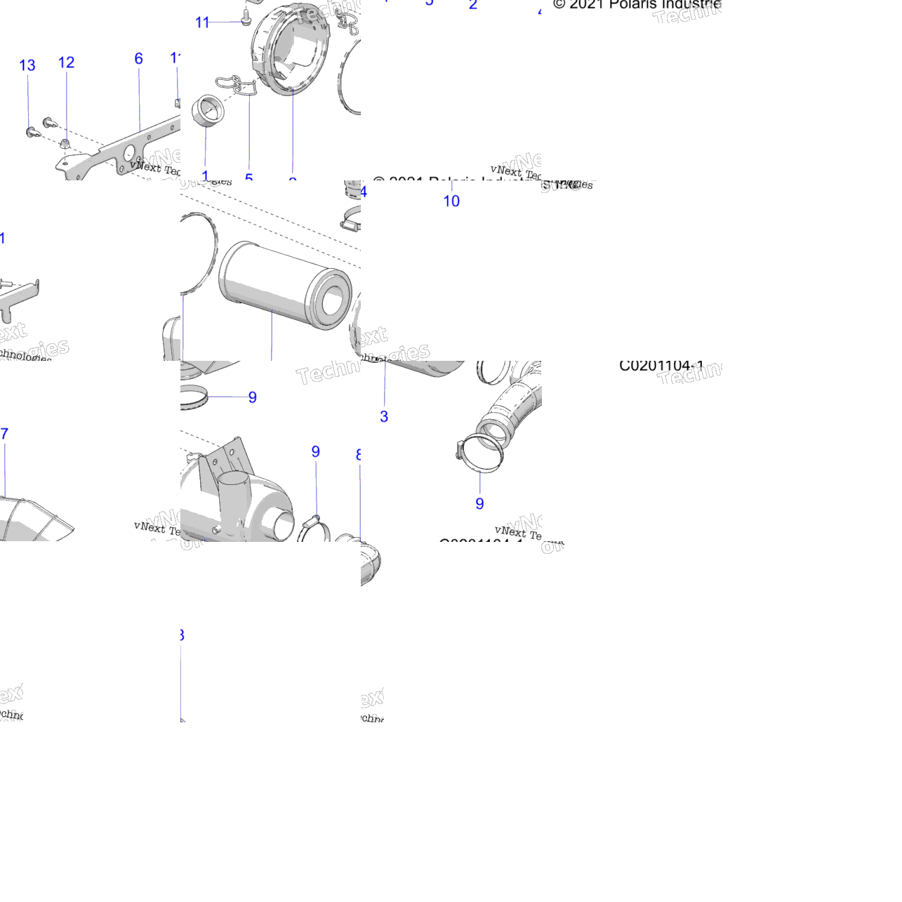 Engine, Air Intake System