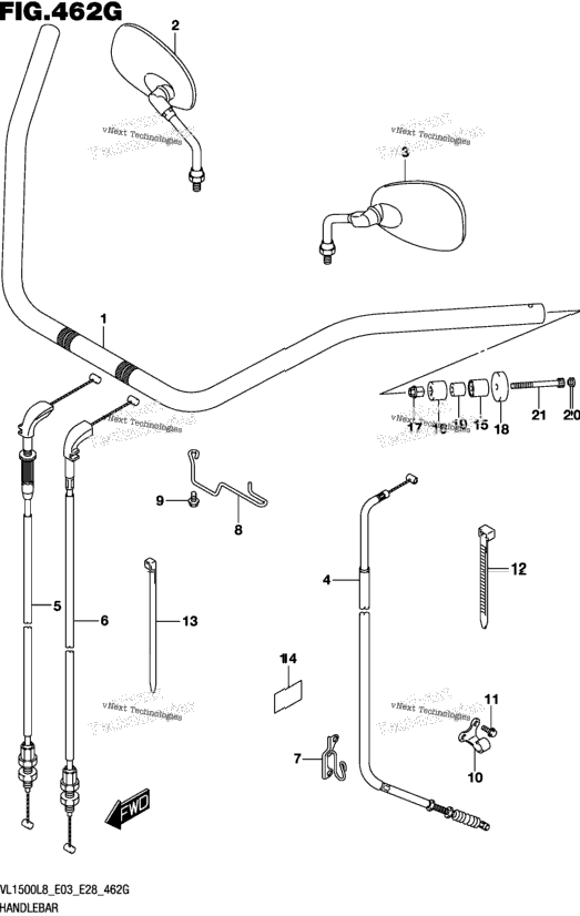 Handlebar (Vl1500tl8 E33)