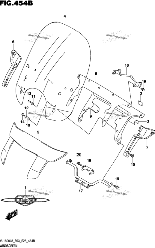 Windscreen (Vl1500tl8 E03)