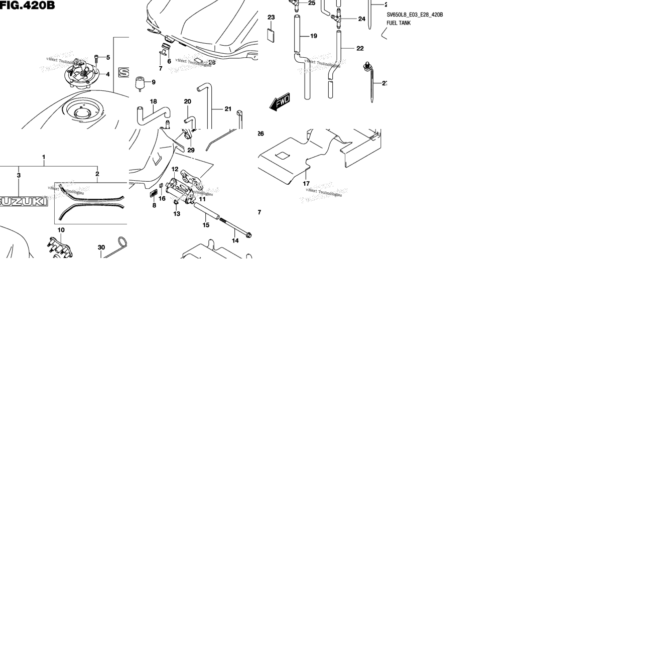 Fuel Tank (Sv650l8 E03) (For Agq)