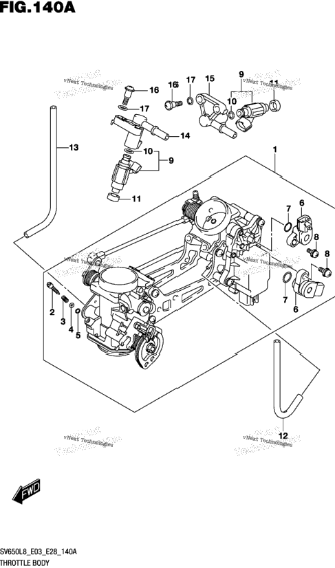 Throttle Body (Sv650l8 E03)