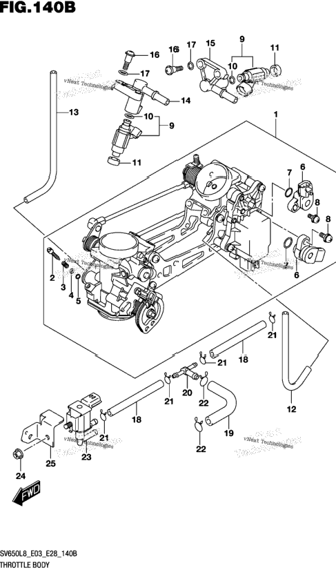 Throttle Body (Sv650l8 E33)