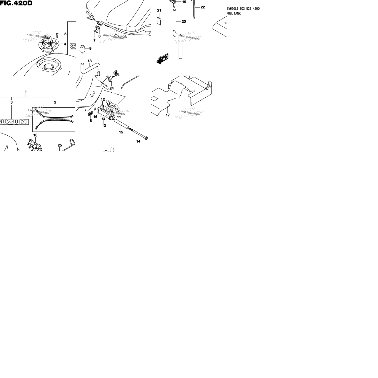 Fuel Tank (Sv650l8 E33) (For Agq)