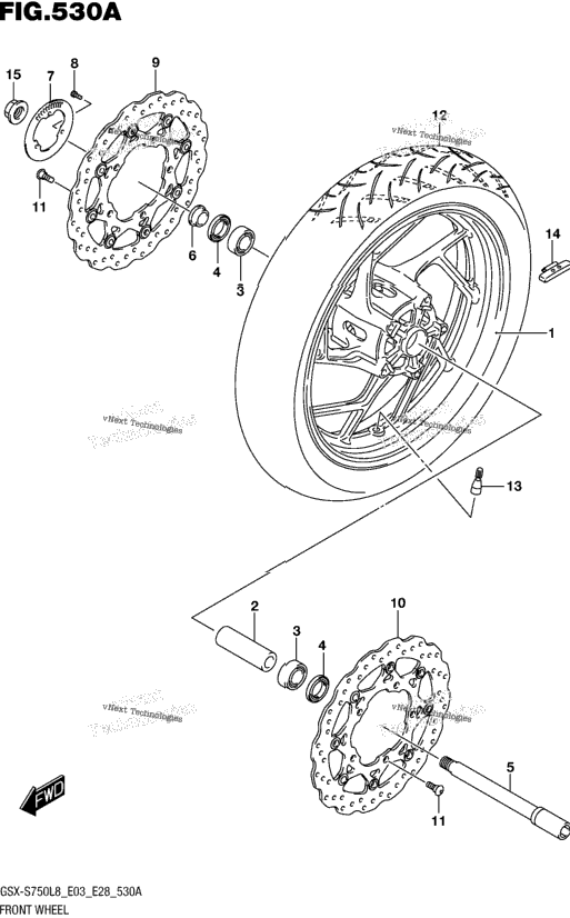 Front Wheel (Gsx-S750l8 E03)