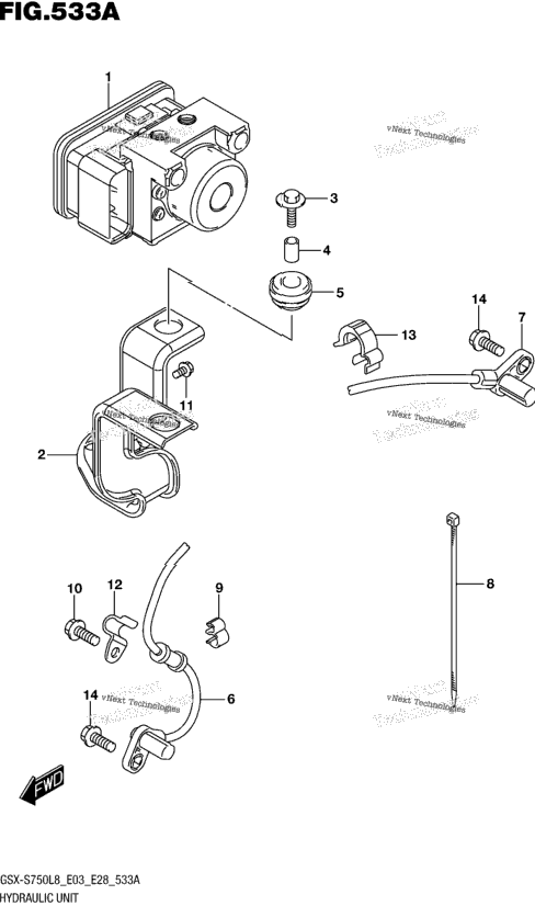Hydraulic Unit (Gsx-S750al8 E28)