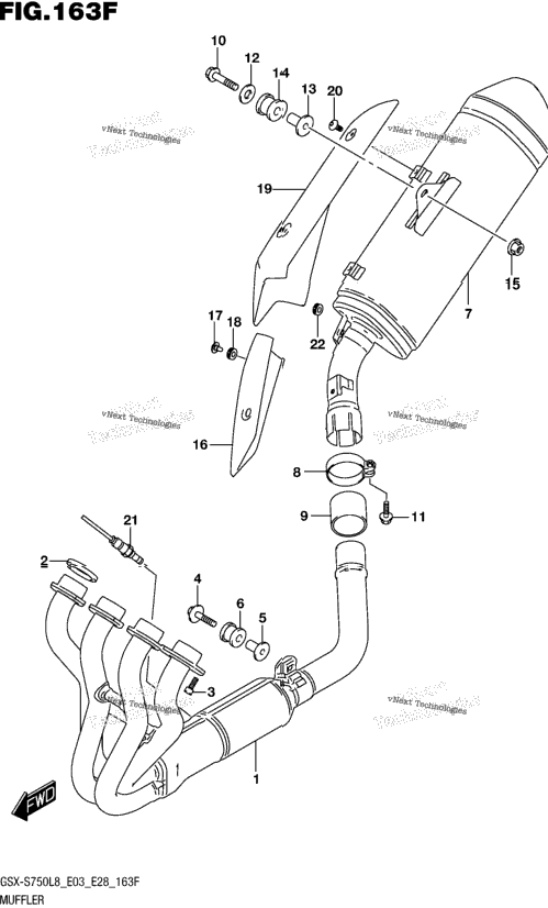 Muffler (Gsx-S750al8 E33)