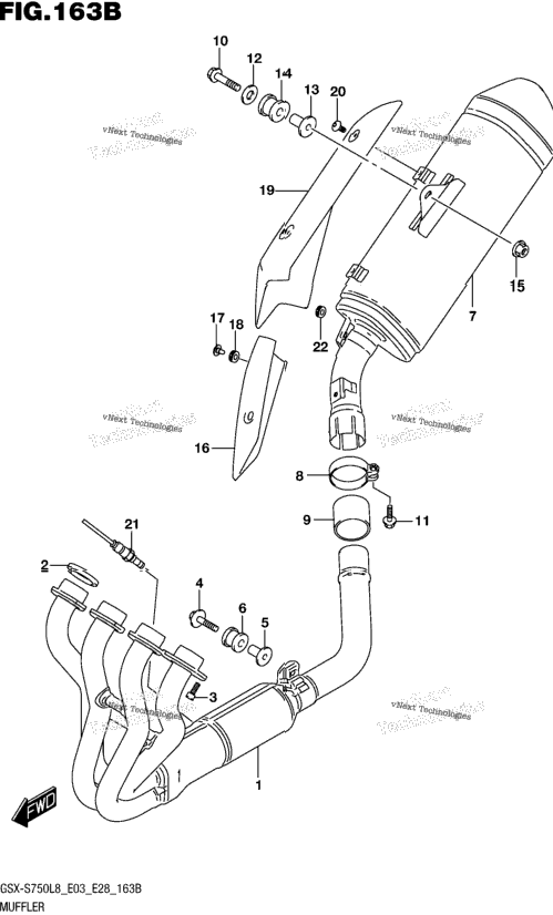 Muffler (Gsx-S750l8 E33)