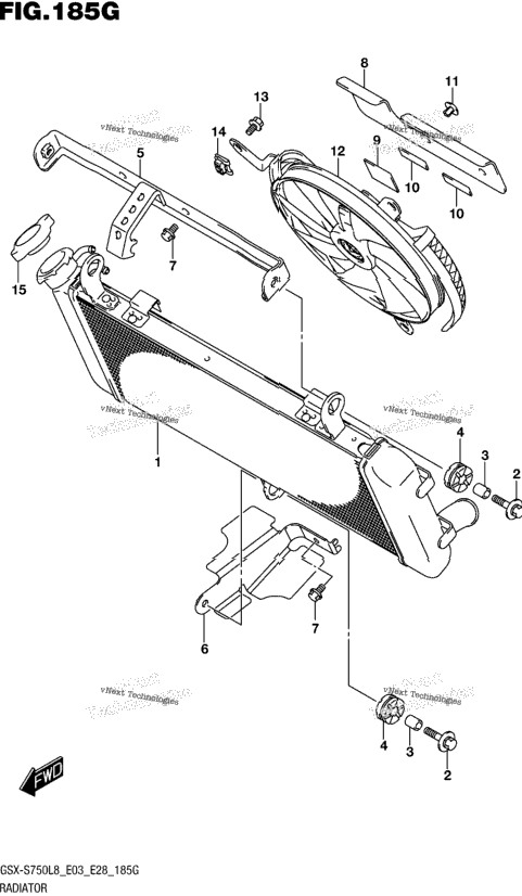Radiator (Gsx-S750azl8 E28)