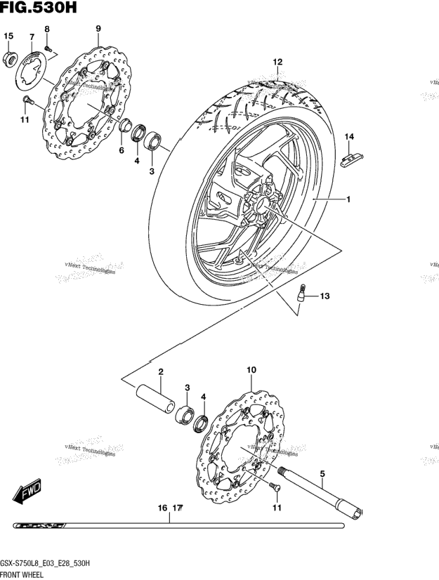 Front Wheel (Gsx-S750azl8 E33)