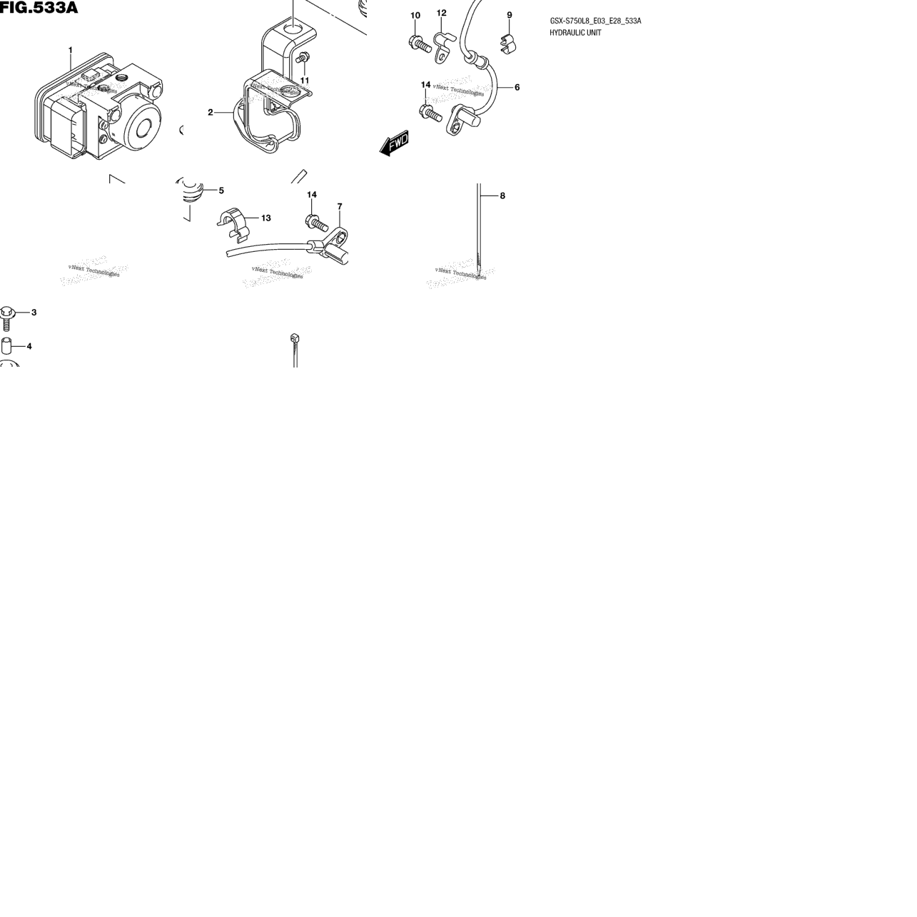 Hydraulic Unit (Gsx-S750al8 E28)