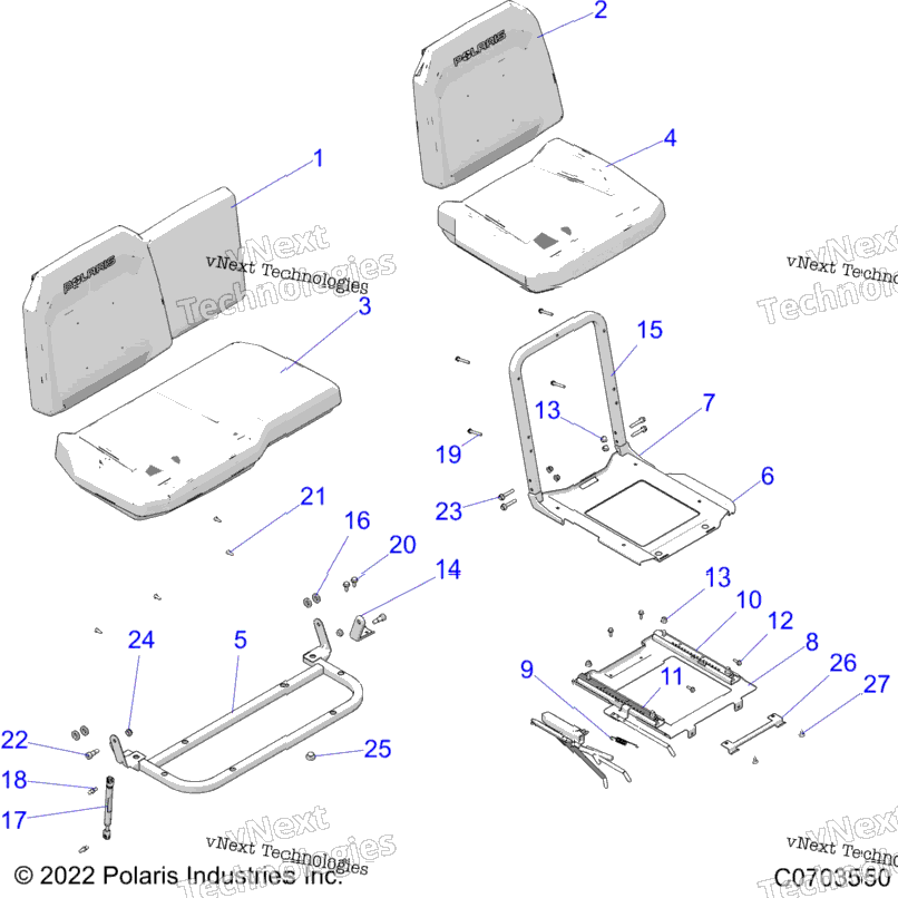 Body, Seat Asm. And Slider R24rre99fj/Rrs99fj/F9