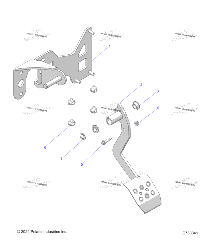 Brakes, Pedal R24rre99fj/Rrs99cj/F9/Fj/C9/Ck