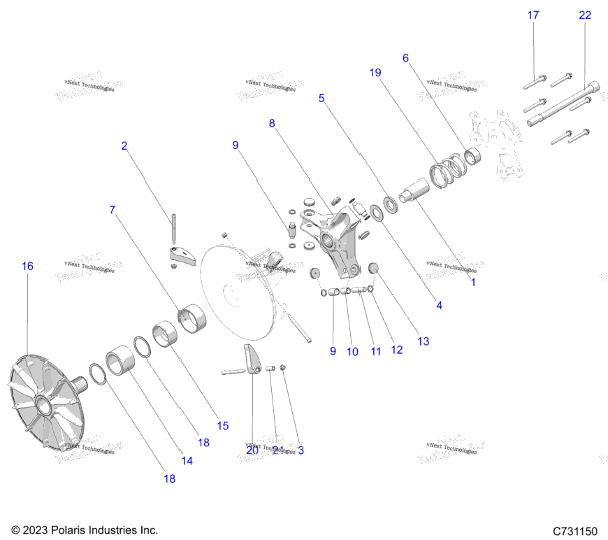 Drive Train, Primary Clutch R24rrp99cj