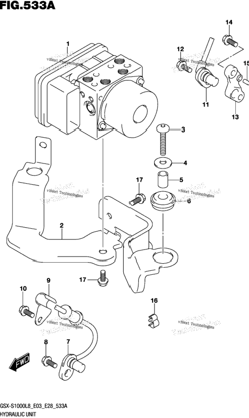 Hydraulic Unit (Gsx-S1000al8 E03)