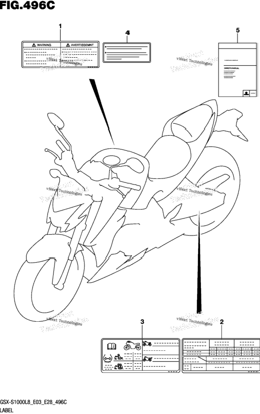 Label (Gsx-S1000al8 E28)