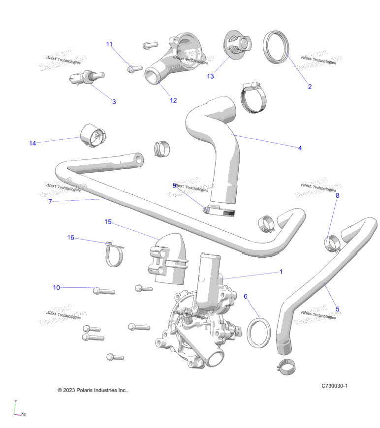 Engine, Waterpump And Bypass R24rre99fj/Rrs99cj/F9/Fj/C9/Ck/Rrp99cj