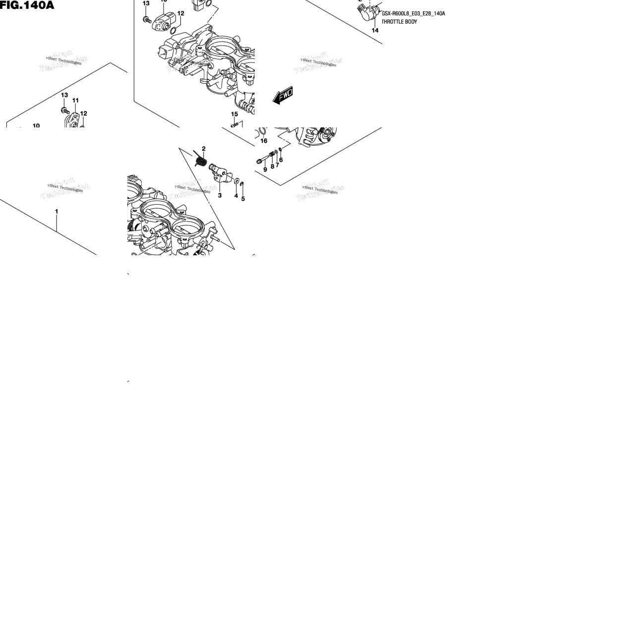 Throttle Body (Gsx-R600l8 E03)