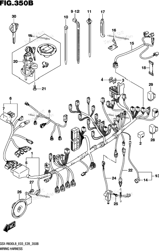 Wiring Harness (Gsx-R600l8 E28)