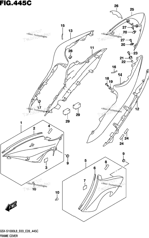 Frame Cover (Gsx-S1000al8 E28)