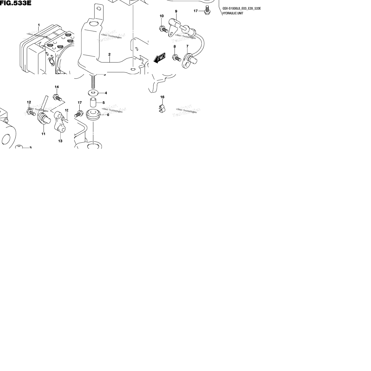Hydraulic Unit (Gsx-S1000al8 E33)