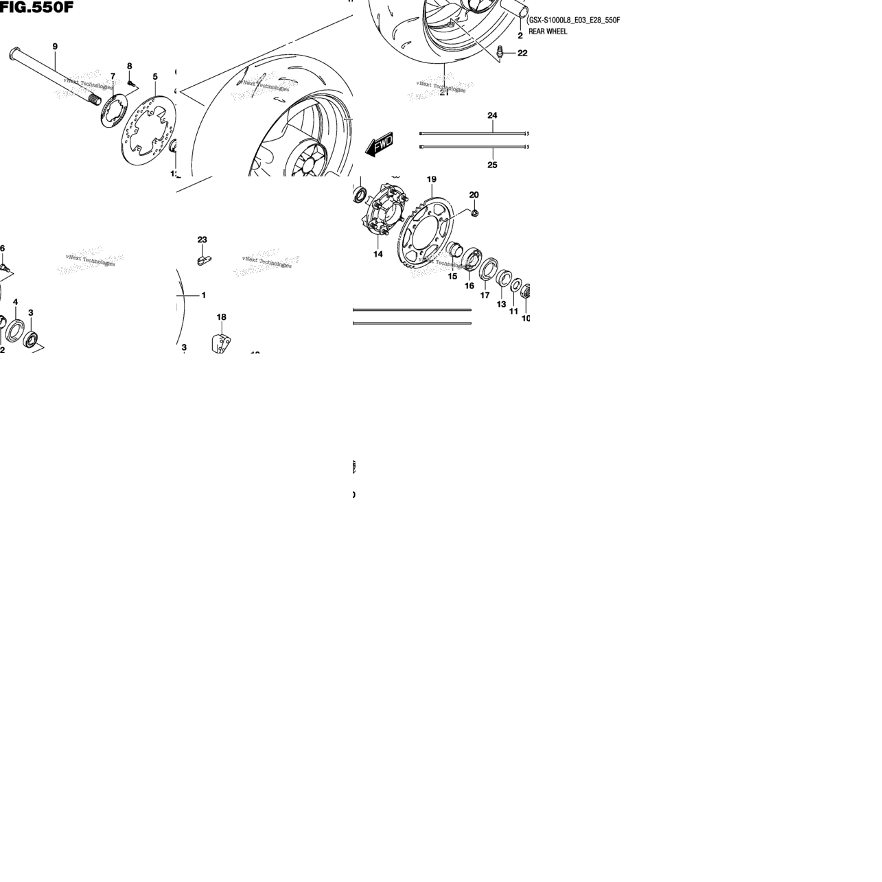 Rear Wheel (Gsx-S1000zl8 E33)