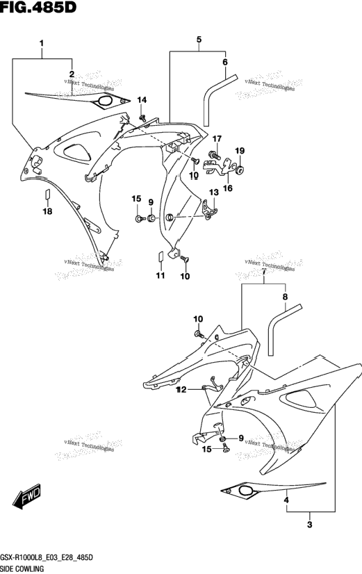 Side Cowling (Gsx-R1000l8 E33) (For Ykv)