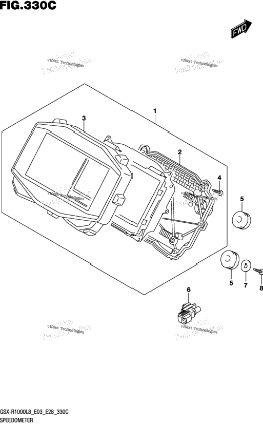 Speedometer (Gsx-R1000al8 E03)