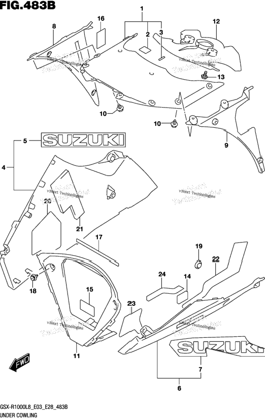 Under Cowling (Gsx-R1000l8 E33)