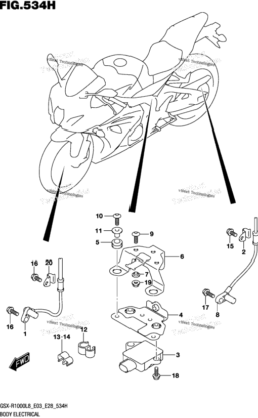 Body Electrical (Gsx-R1000rzl8 E33)
